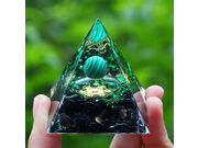 Orgonite em Pirâmide, Cristal Turmalina Negra